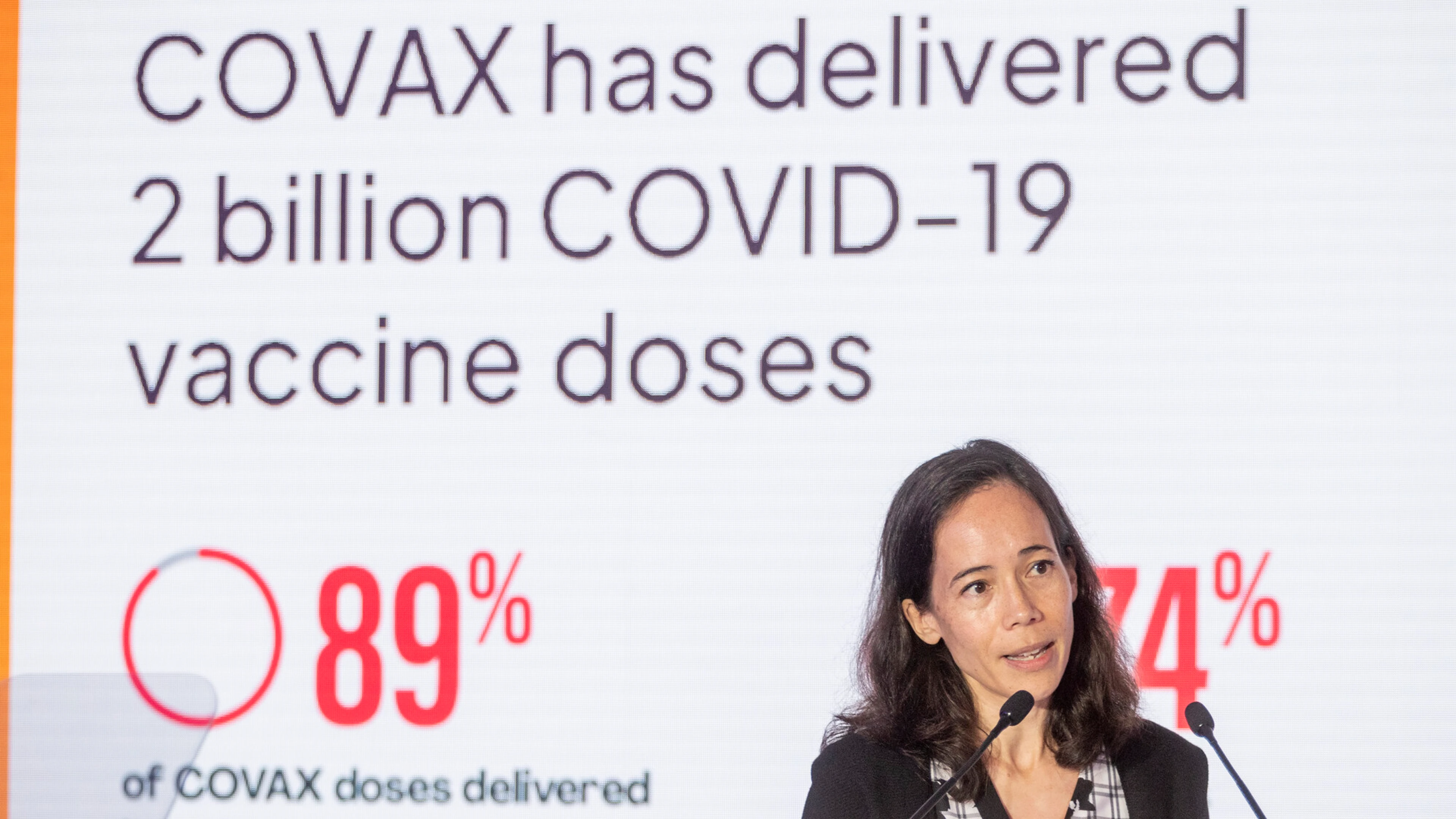 Aurelia Nguyen presents at Gavi mid-term review_CREDIT: Gavi, The Vaccine Alliance 